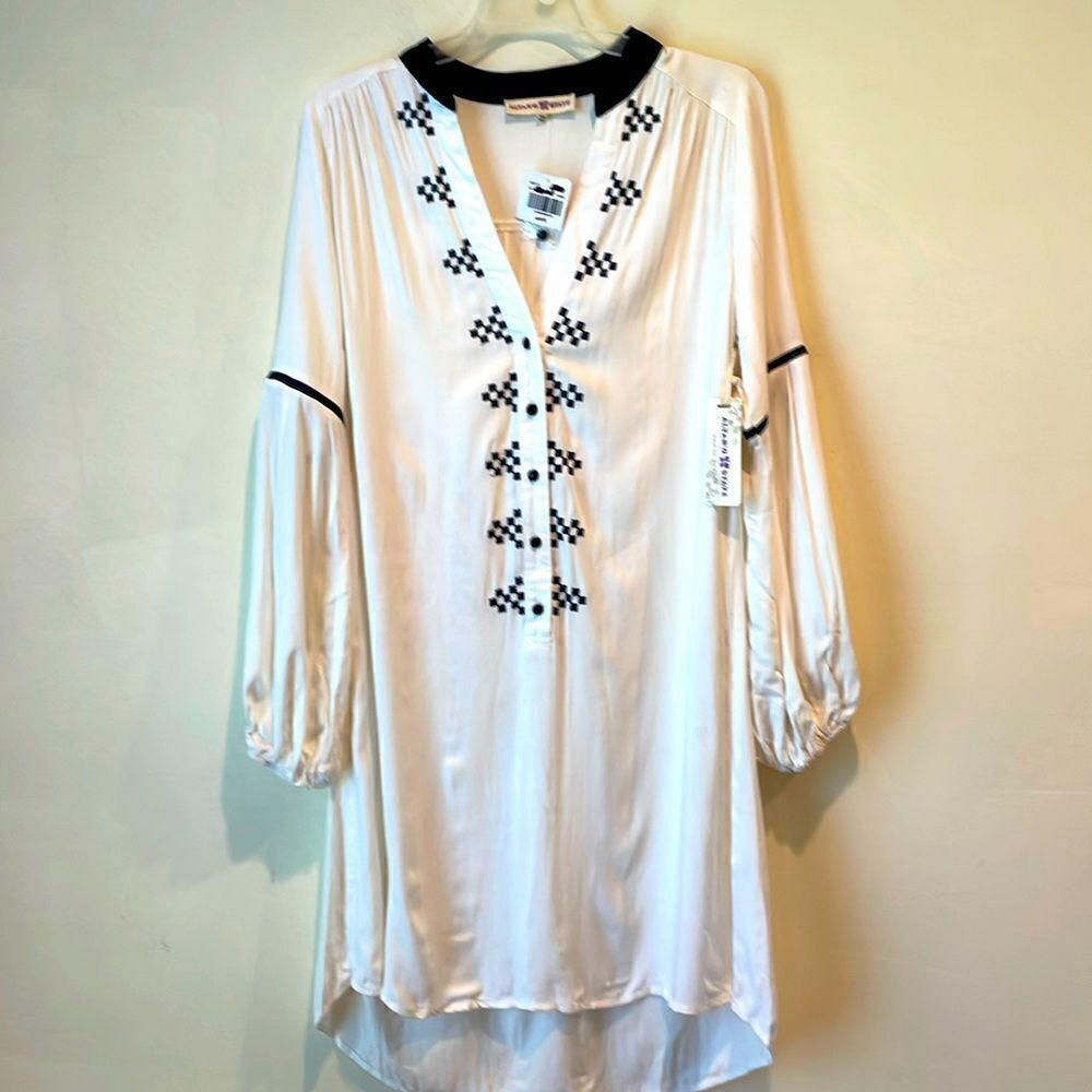 NWT Altar'd State Cream/Blue Dress Women's size XS